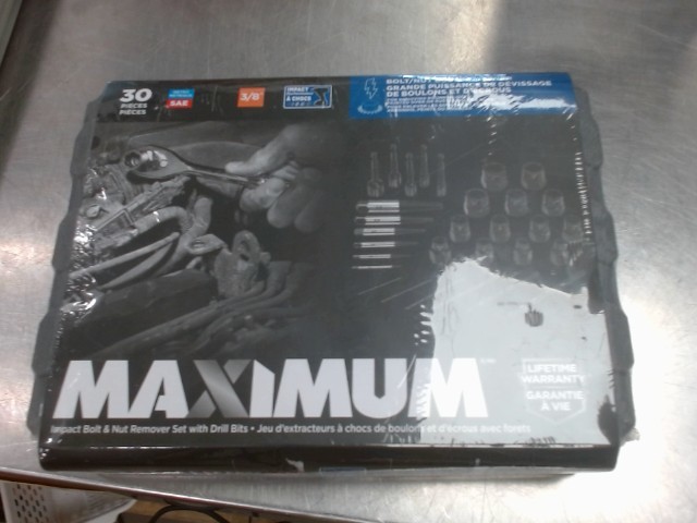 Maximum bolt and nut remover set neuf