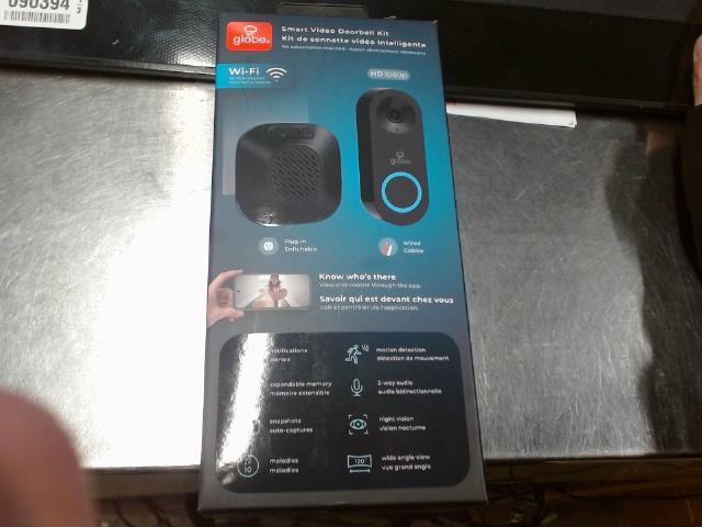 Smart video doorbell kit globe