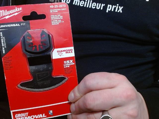 Diam grout removable blade