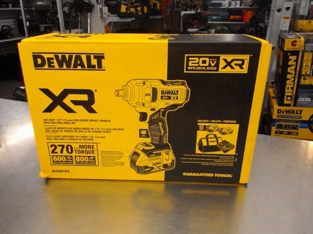 Impact wrench 1/2+2batt+chrg new in box