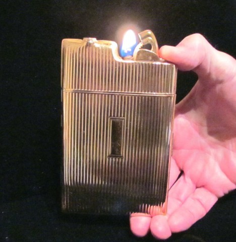 Vintage evans cigarette and case lighter