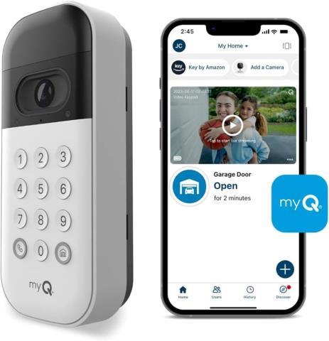 Smart garage video keypad