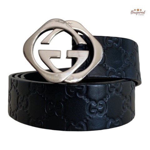 Gucci belt silver bucle used+box (100*40