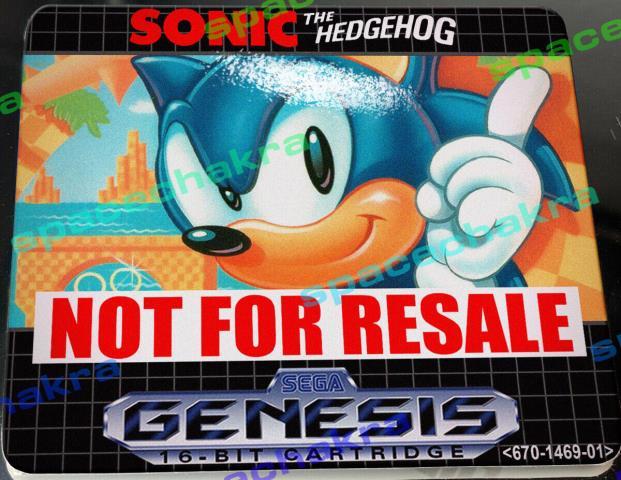 Sonic the hedgehog not for resale