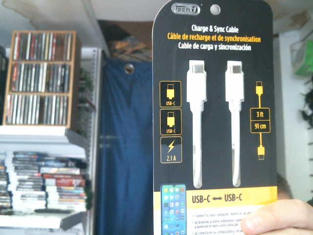 Cable de recharge usb-c 3 pieds