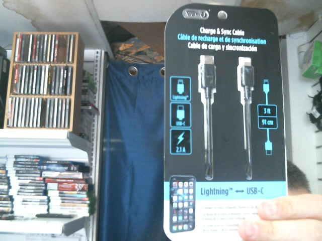 Cable de recharge usb-c 3 pieds
