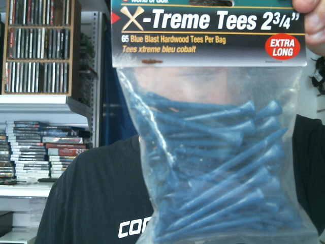 65 tees de golf bleu