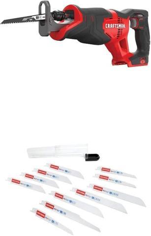 Scie va et vienavec craftsman avec batte