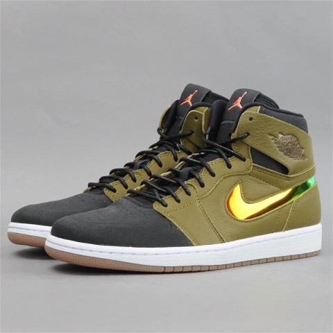 Retro high nouveau militia green militia