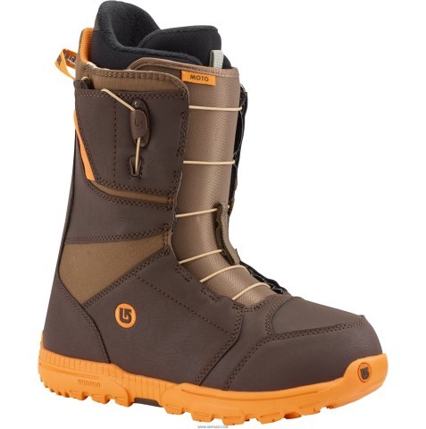 Bottes de ski brun orange