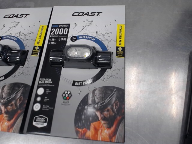 Rechargeable headlamp coast 2000lumens