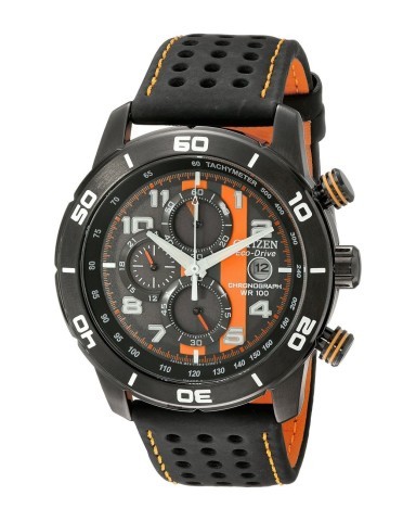 Montre citizen chronographe orange