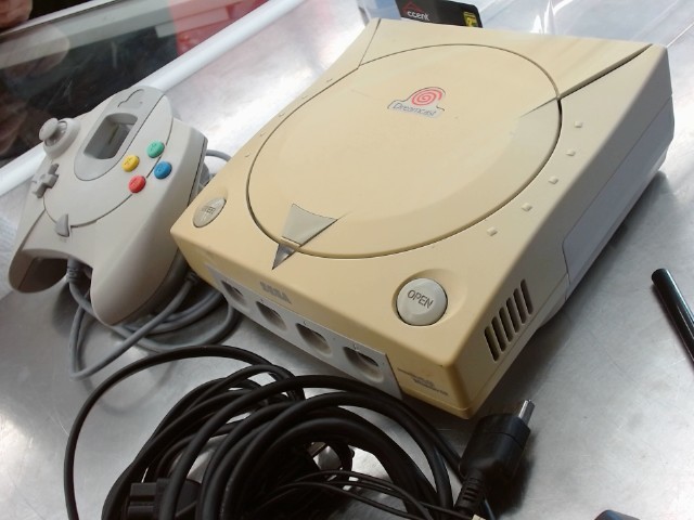 Console dreamcast av manette/fils