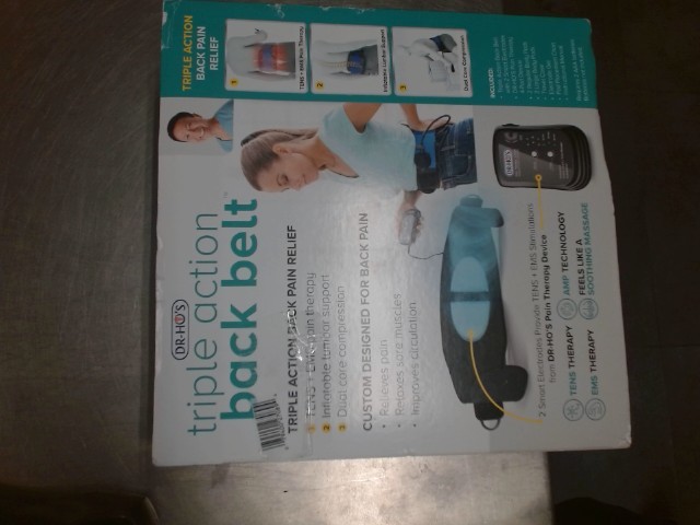 Triple action back belt kit in box