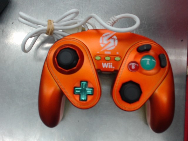 Manette samus orange jaune wii u