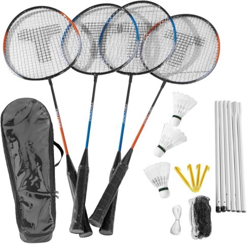 Kit de badminton 4 raquettes et filet