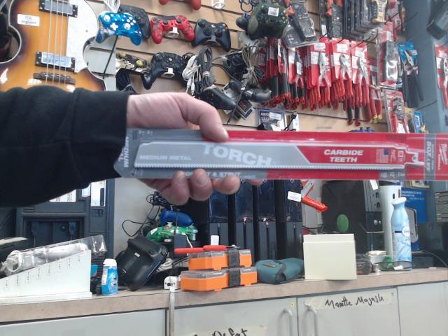 12in carbide metal blade pk
