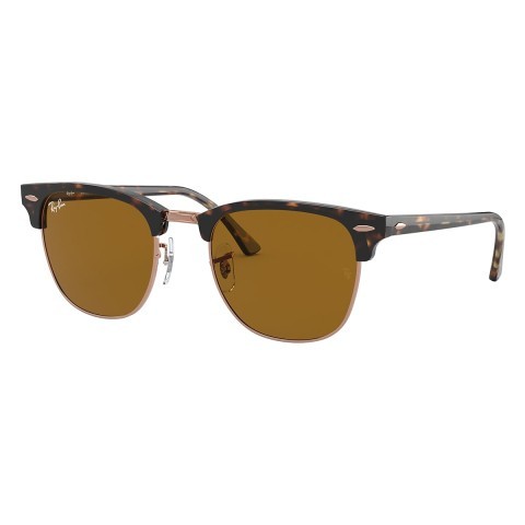 Rayban clubmaster brown + case