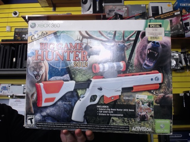 Cabelas big game hunter 2012 bundle box