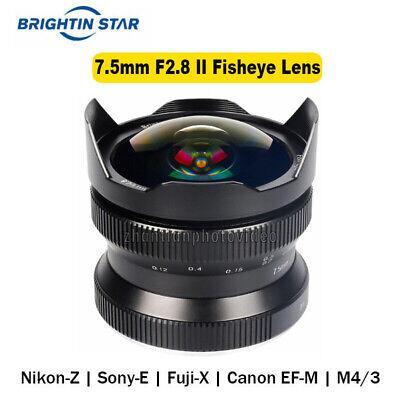 7.5mm fisheye manual focus prome lens