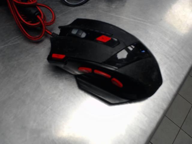 Souris gaming rouge zelotes t-90