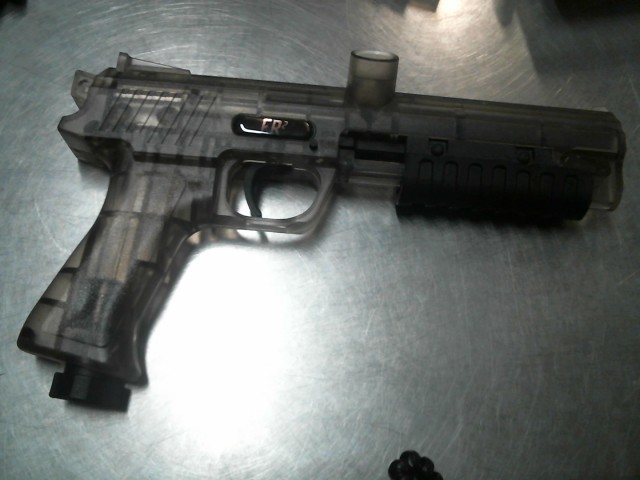 Paintball gun transparent