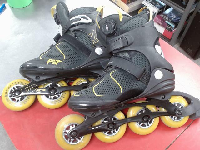 Patin a roue taille 8 noir/jaune