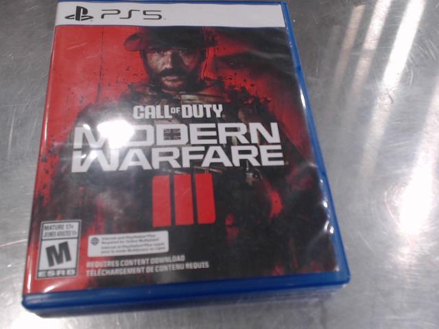 Call of duty modern warfare 3 jeu ps5