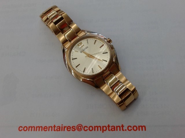 Montre bulova sans chiffres