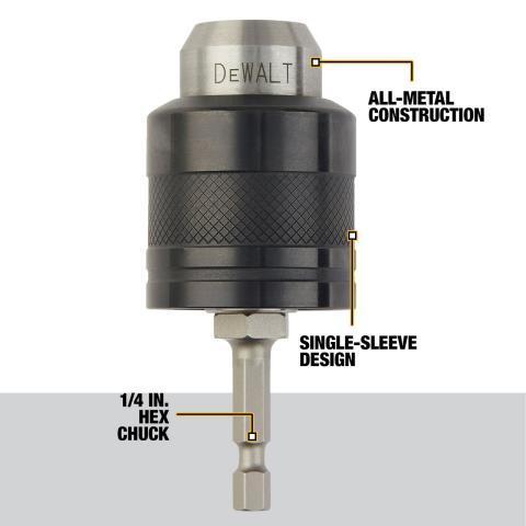 Keyless chuck for impact drivers