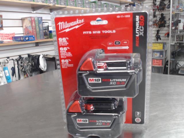 Kit 2 batterie 18v 5.0ah neuves