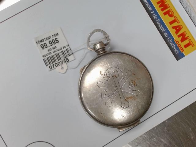 Boite de montre antique en argent