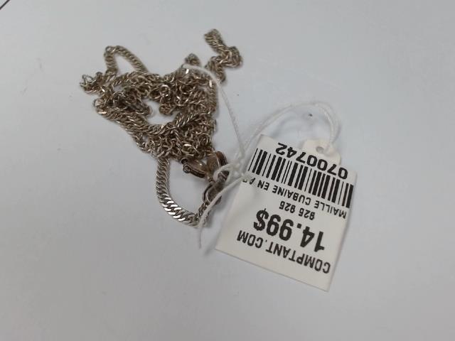 Chaine maille cubaine en argent