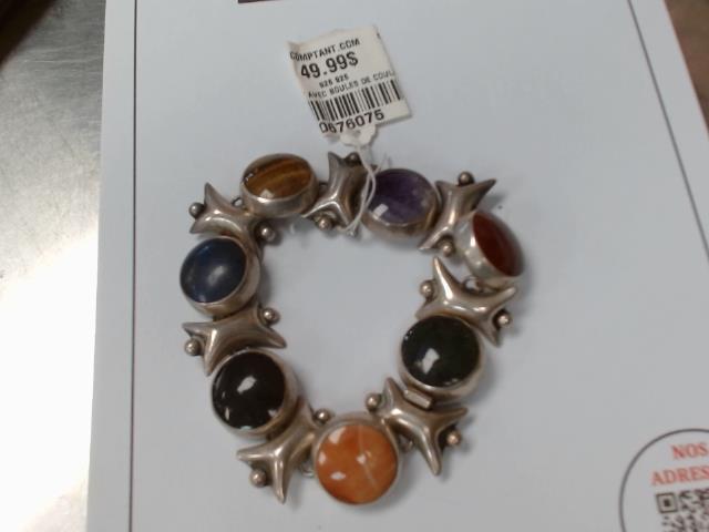 Bracelet avec boules de couleur