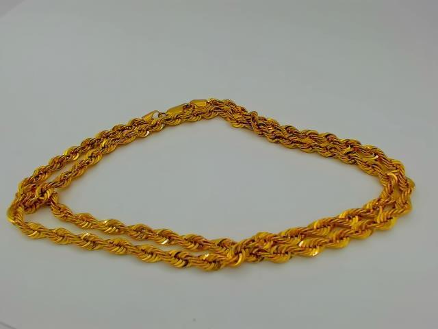 CHAINE TORSADE EN OR 10KT