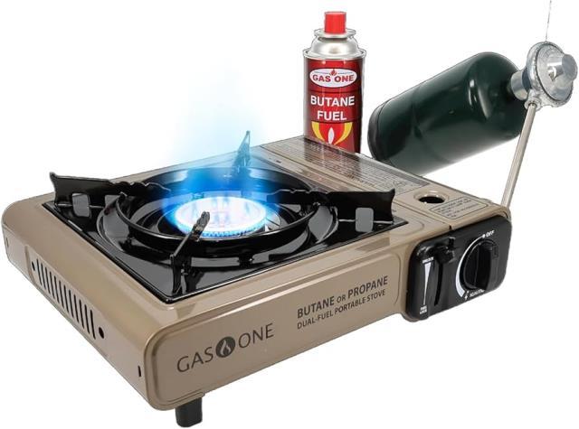 Portable dual fuel stove
