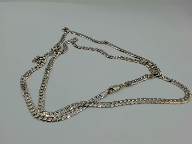 CHAINE EN OR BLANC 10KT