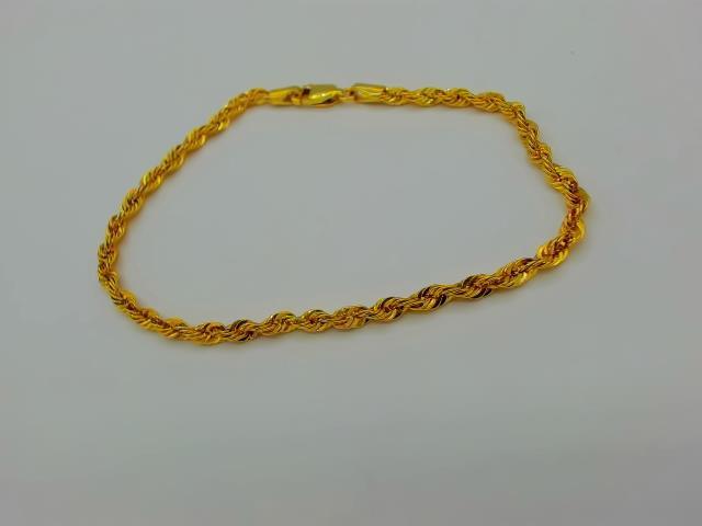 BRACELET TORSADE EN OR 10KT