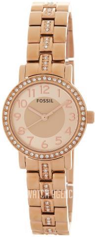 Montre or rose crystal bezel