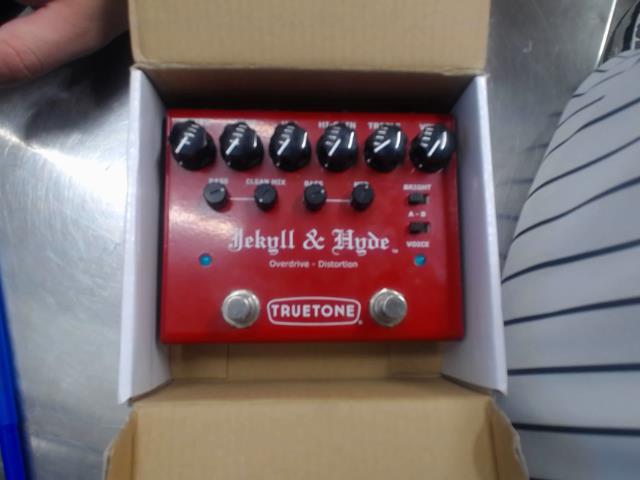 Pedale overdrive et distortion rouge