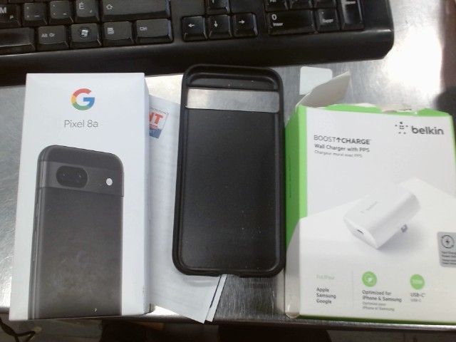 Pixel 8a noir avc bo 128gb mdp6363+charg