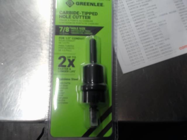 Greenlee carbide-tipped hole cutter