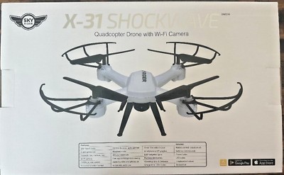 Quadcopter drone with wifi camera sealed