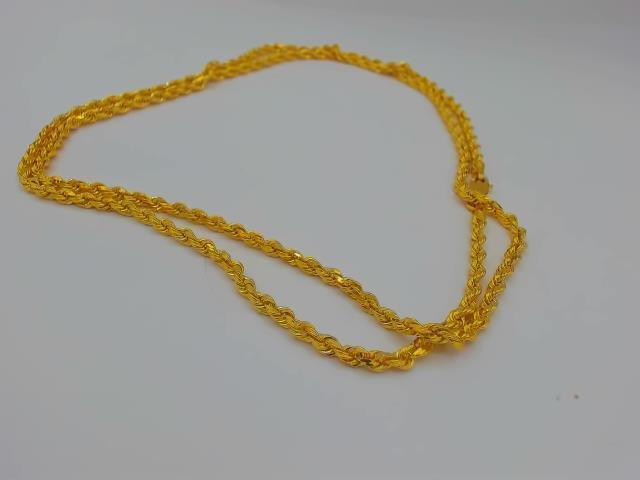 CHAINE TORSADE EN OR 10KT