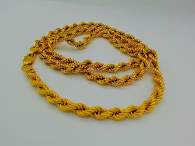 CHAINE TORSADE EN OR 10KT
