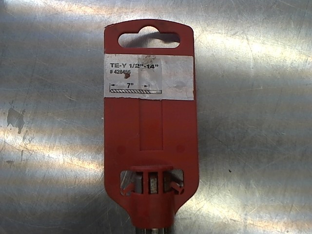 Te-yx 1/2inx14in carbide hammerdrill bit