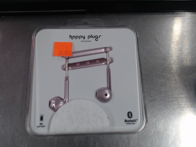 Pink gold wireless headphone