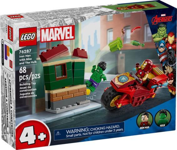 Iron man with bike and hulk