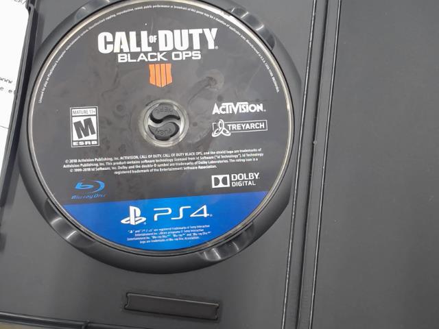Jeu ps4 call of duty black ops 4