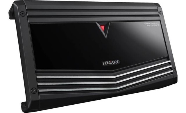 Car amplifier noir kenwood + cables